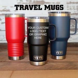 Personalized Custom Engraved YETI® Travel Tumbler or Polar Camel Travel Tumbler Birthday Gift Logo Unique Anniversary Birthday Godparent image 1