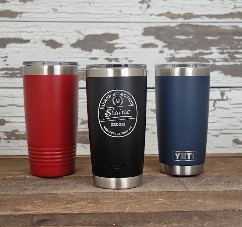Personalized Custom Engraved YETI® 20oz Tumbler or Polar Camel 20oz Tumbler GS1 image 1