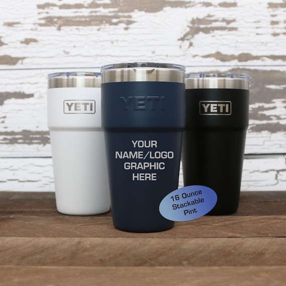 Personalized Custom Engraved YETI® 16oz Pint Tumbler Birthday Gift