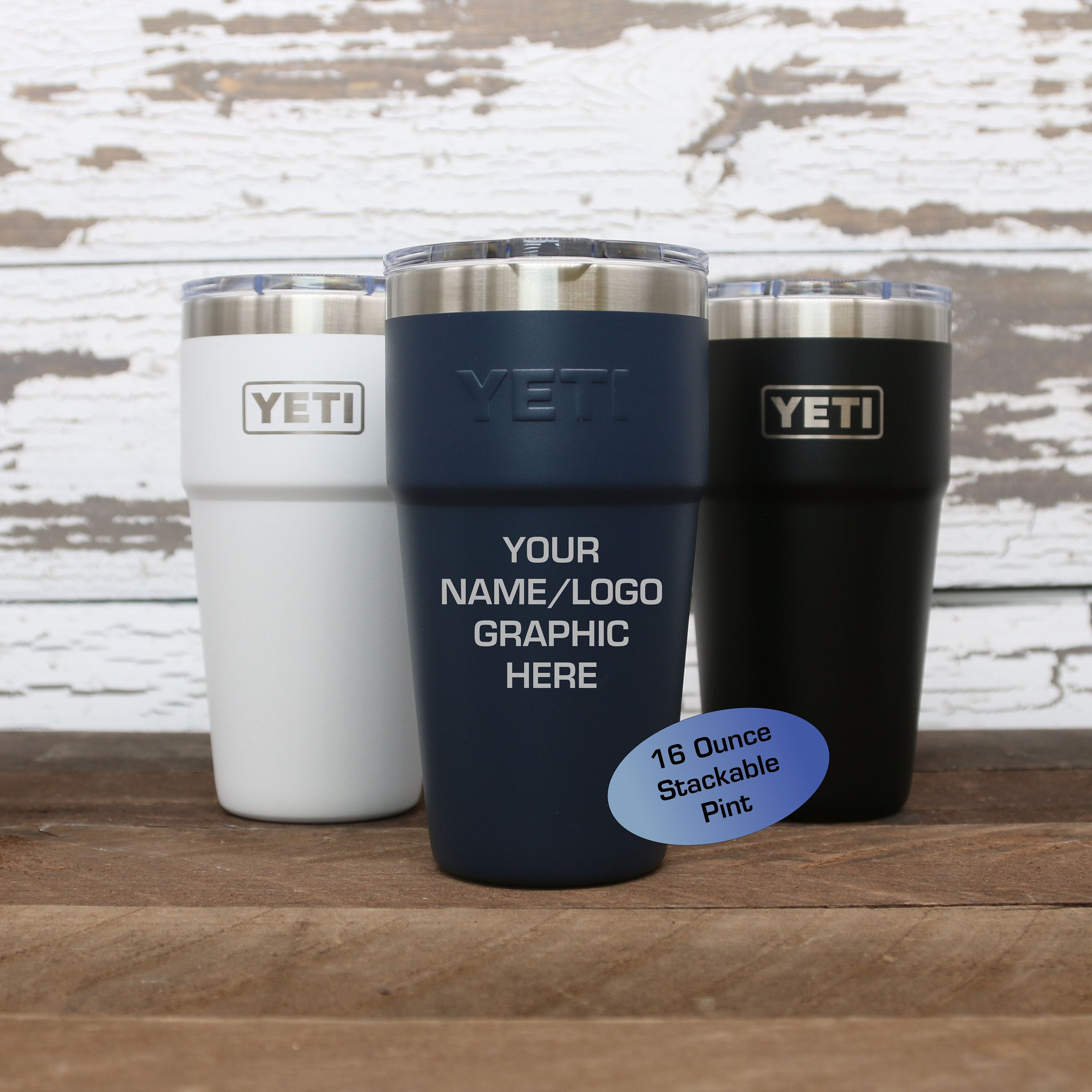 YETI Rambler - 16oz Stackable Pint - Stainless Steel