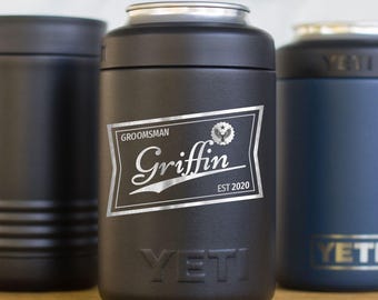 Personalized Yeti Colster or Polar Camel, Engraved Can Cooler, Custom Insulated Drink Holder, Slim Can Holder, Gift for Him or Her, GL1