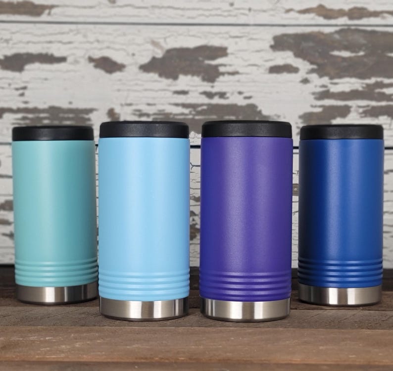 Recuerdo personalizado grabado YETI® SLIM Colster para padrinos de boda, padrinos de boda, padre de la novia, novios, viajes por carretera a las montañas ML4L imagen 5