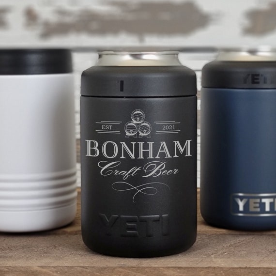 Personalized Engraved YETI® Colster or Polar Camel Beverage Holder Triple  Barrel Design Craft Beer Lover Husband Father Boyfriend Groomsmen 