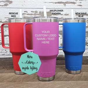 Personalized Yeti Rambler Mug 42 oz, Engraved Insulated Travel Mug, Custom Coffee Cup, Large Tumbler, Gift for Him or Her