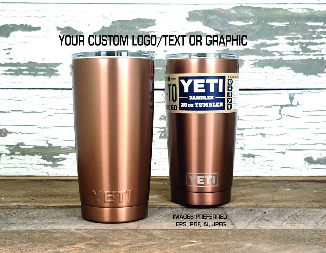 Personalized Custom Engraved Copper YETI® 20 Ounce Tumbler Etsy