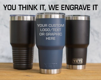 Personalized Yeti 30 oz or Polar Camel Tumbler, Engraved Insulated Cup, Custom Travel Mug, Coffee Tumbler, Gift for Him or Her