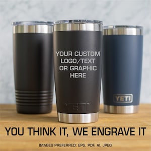 Personalized Yeti 20 oz or Polar Camel Tumbler, Engraved Insulated Cup, Custom Travel Mug, Coffee Tumbler, Gift for Him or Her