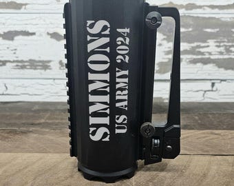 Personalized Tactical Battle Mug – Laser Engraved Military Gift, Custom Name Army Mug, Veteran Coffee Cup, Heavy Duty Metal Mug