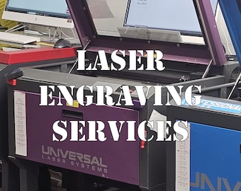 Custom Laser Engraving Services - Personalized Metal, Wood, Glass & More - Logos, Gifts, Text, Designs - See Details For Services