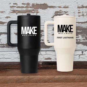 MAKE Wellness Hydrojug 40 Ounce Travel Mug for Hydration