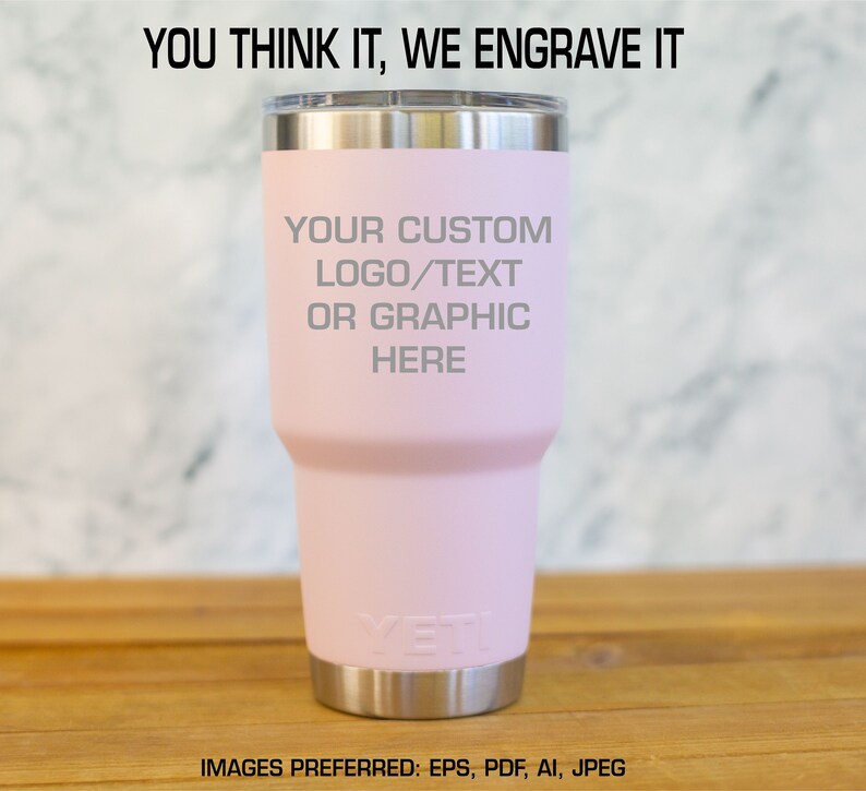Ice Pink YETI® 30 Ounce with Mag Lid Personalized Custom Cup Etsy