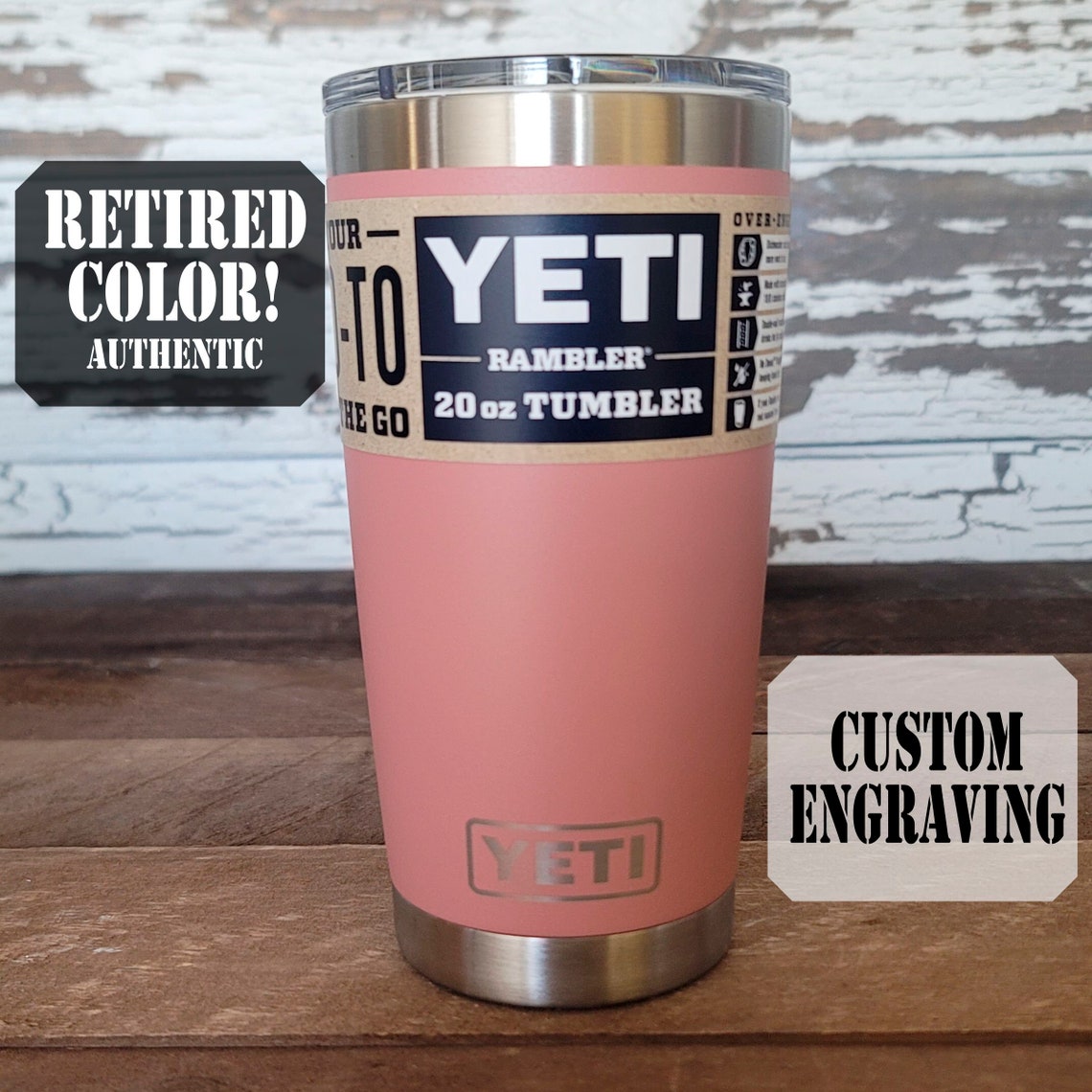 Limited Edition Sandstone Pink YETI® 20oz Tumbler Birthday Etsy
