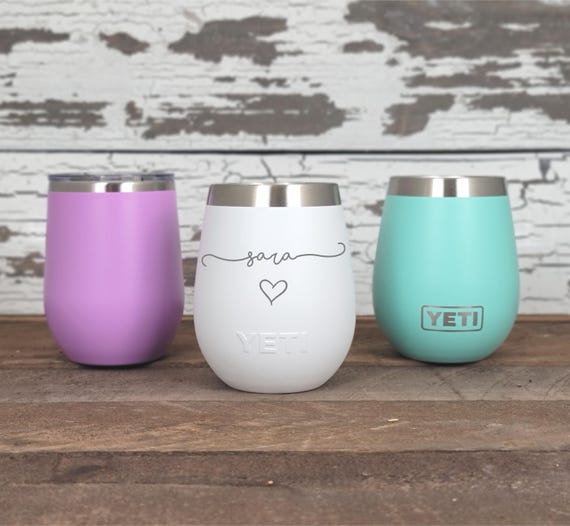 Personalized Yeti or Polar Camel Wine Tumbler, Engraved Insulated Cup, Custom Wine Glass, Travel Mug, Gift for Her or Him, SL1