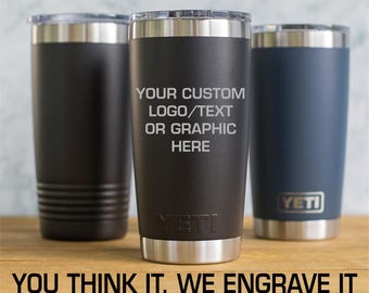 Vaso Yeti de 20 oz o Polar Camel personalizado, taza aislante grabada, taza de viaje personalizada, vaso para café, regalo para él o ella.
