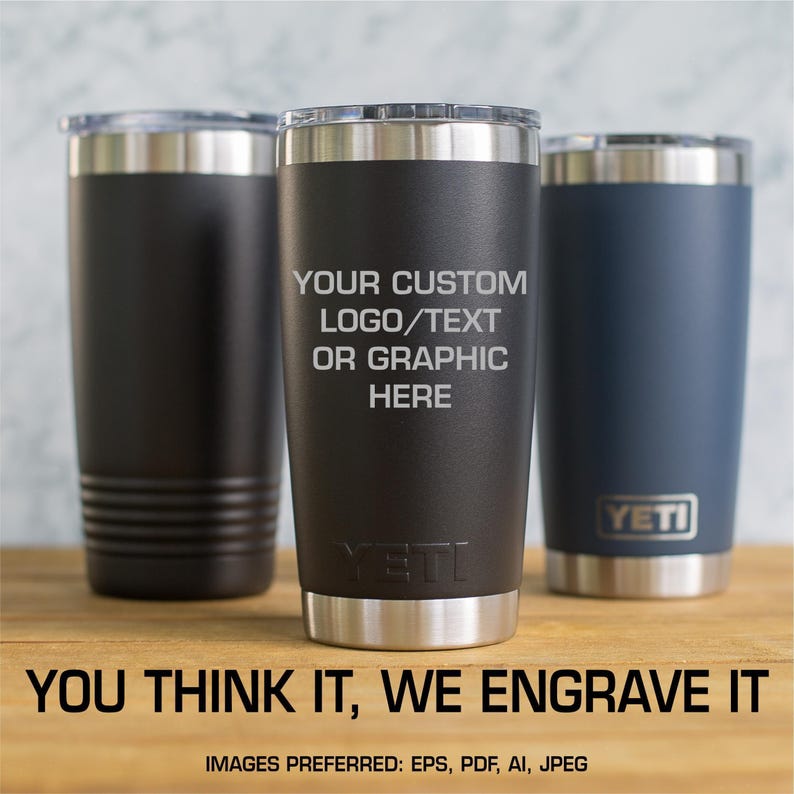Personalized Yeti 20 oz or Polar Camel Tumbler, Engraved Insulated Cup, Custom Travel Mug, Coffee Tumbler, Gift for Him or Her image 1