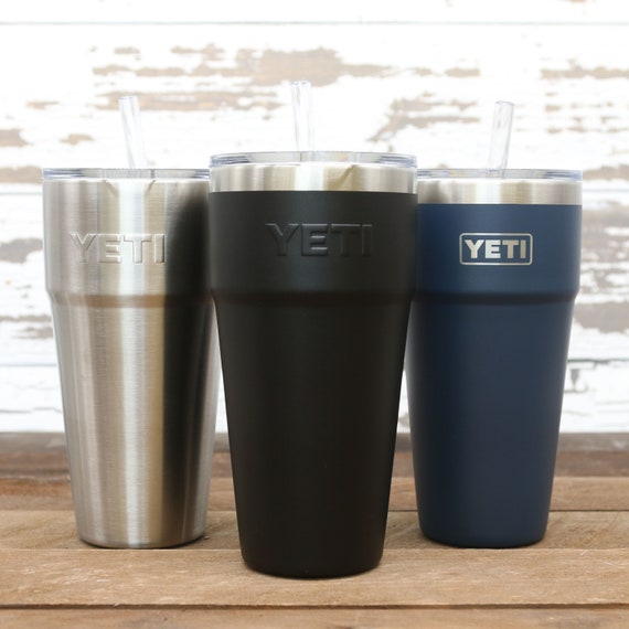 26oz Custom Engraved YETI Stackable Tumbler with Straw Lid