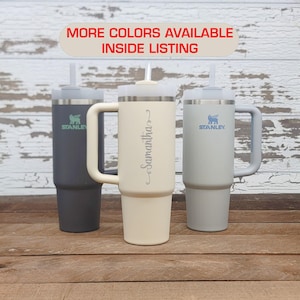 Personalized Stanley Quencher 30 oz, Engraved Tumbler, Custom Insulated Travel Mug, Hydration Cup, Gift for Him or Her, VN1