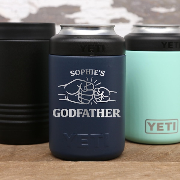 YETI Colster or Polar Camel Beverage Holder, Custom Engraved Can Cooler, Beverage Beer Holder, Personalized Gift for Him, Godfather, Grandpa