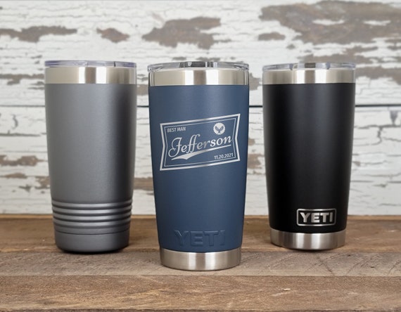 Custom Yeti 20 oz Rambler Tumbler Full Color-Natty Light