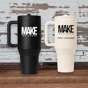 MAKE Wellness Hydrojug 40 Ounce Travel Mug for Hydration
