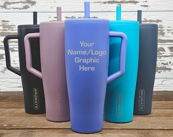 Vaso de viaje BRUMATE Era de 1,2 litros, con pajita, a prueba de fugas, regalo para él, regalo para ella, aniversario, vaso personalizado, grabado láser, personalizado
