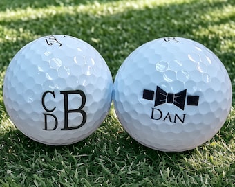 Personalized Titleist® Pro V1® Golf Balls Custom Printed, Groomsman Gift, Bachelor Party, Wedding Party, Custom Golf, Scramble, Golf Tourney
