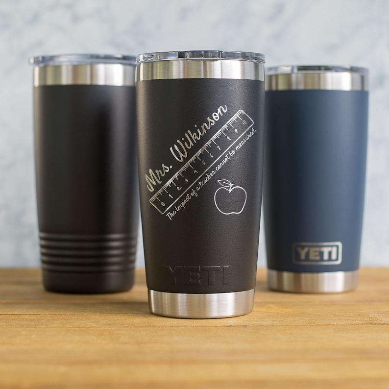 Personalized Custom Engraved YETI® 20oz Tumbler or Polar Camel 20oz Tumbler Educator Teacher Preschool Grade High School Para Graduate TR1 Bild 1