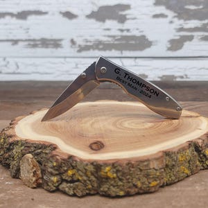 Personalized Pocket Knife - Executive Series Framelock - Tac Force Groomsman Best Man Husband Dad Father Outdoors Camping Hunting Knife Gift