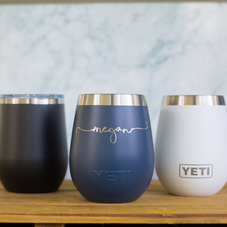 Personalized Engraved YETI® W/ Lid or Polar Camel Wine Tumbler Bridesmaid Gift, Maid of Honor, Matron, Wedding Party, Mother of the SL1 image 1