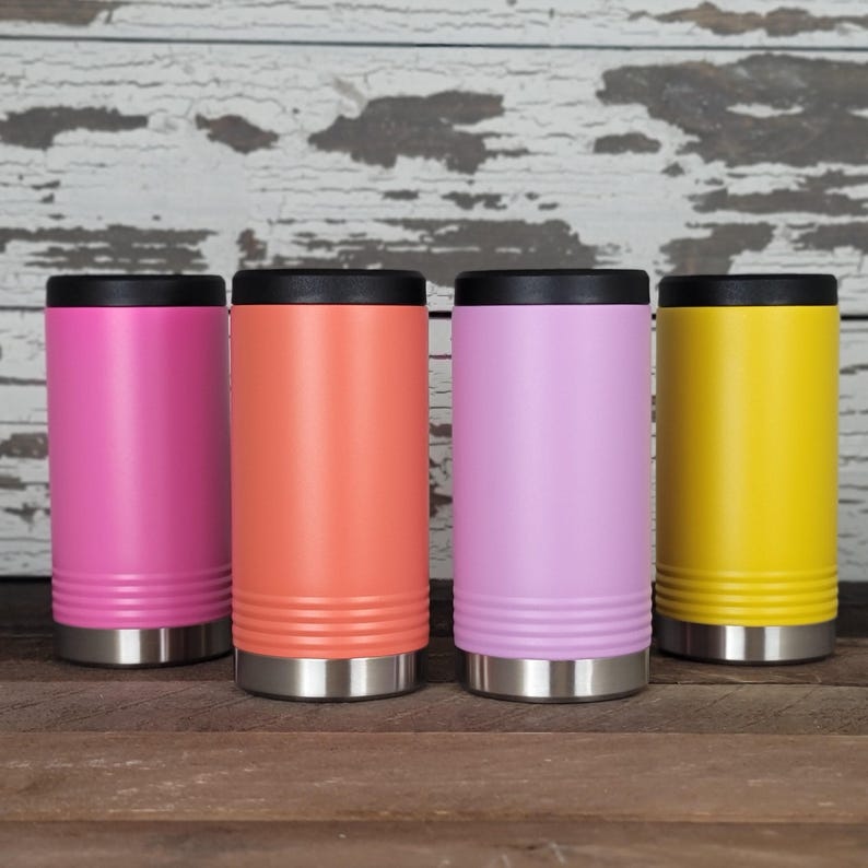 Recuerdo personalizado grabado YETI® SLIM Colster para padrinos de boda, padrinos de boda, padre de la novia, novios, viajes por carretera a las montañas ML4L imagen 4