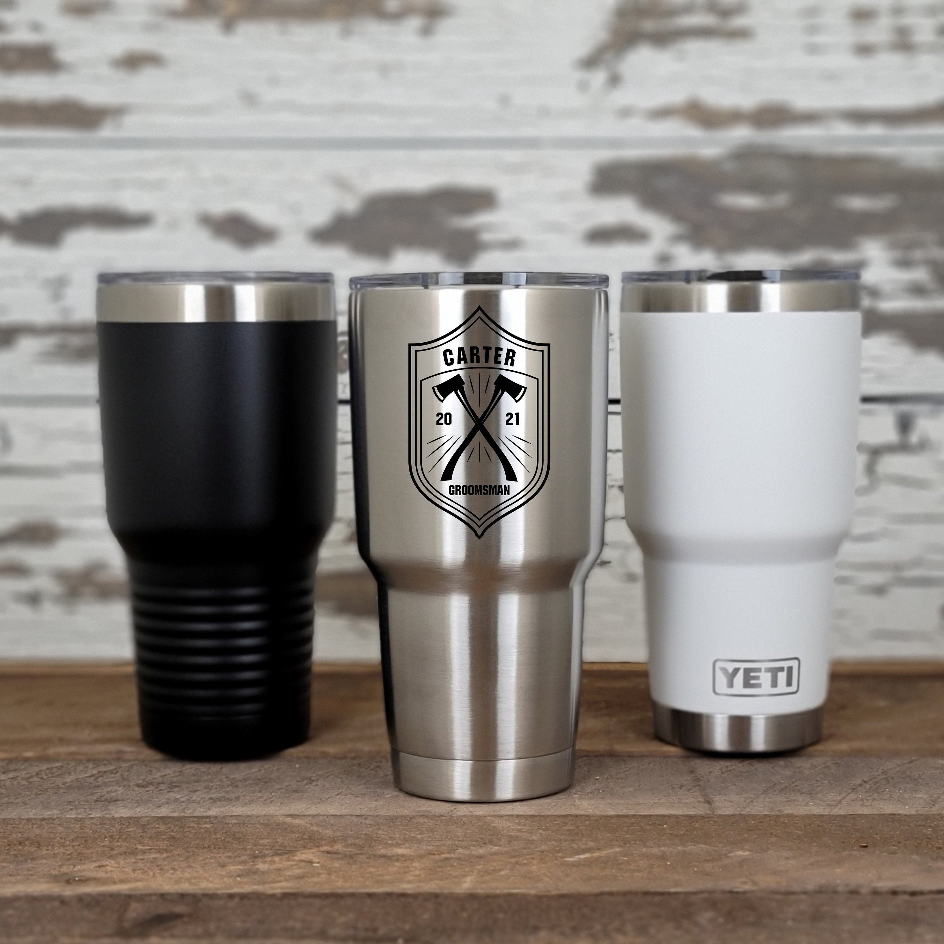 Personalized Custom Engraved YETI 30oz Tumbler or Polar Camel 30oz Tumbler Best Man Groomsmen Wedding Party Father Bride Officiant Usher