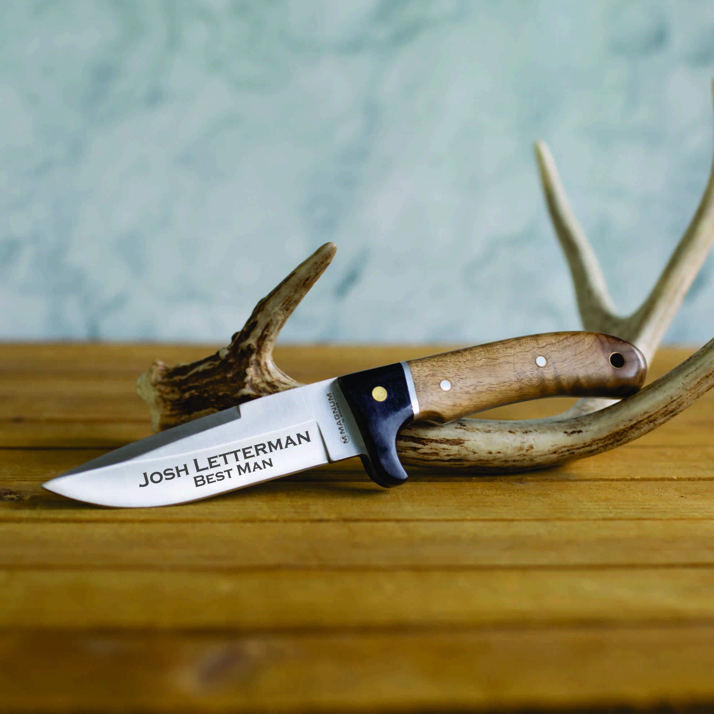 Personalized Knife Boker Magnum Elk Hunter Blade Engraved Etsy