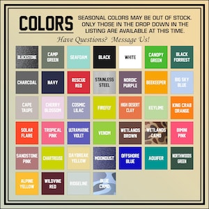 a poster with a bunch of colors on it