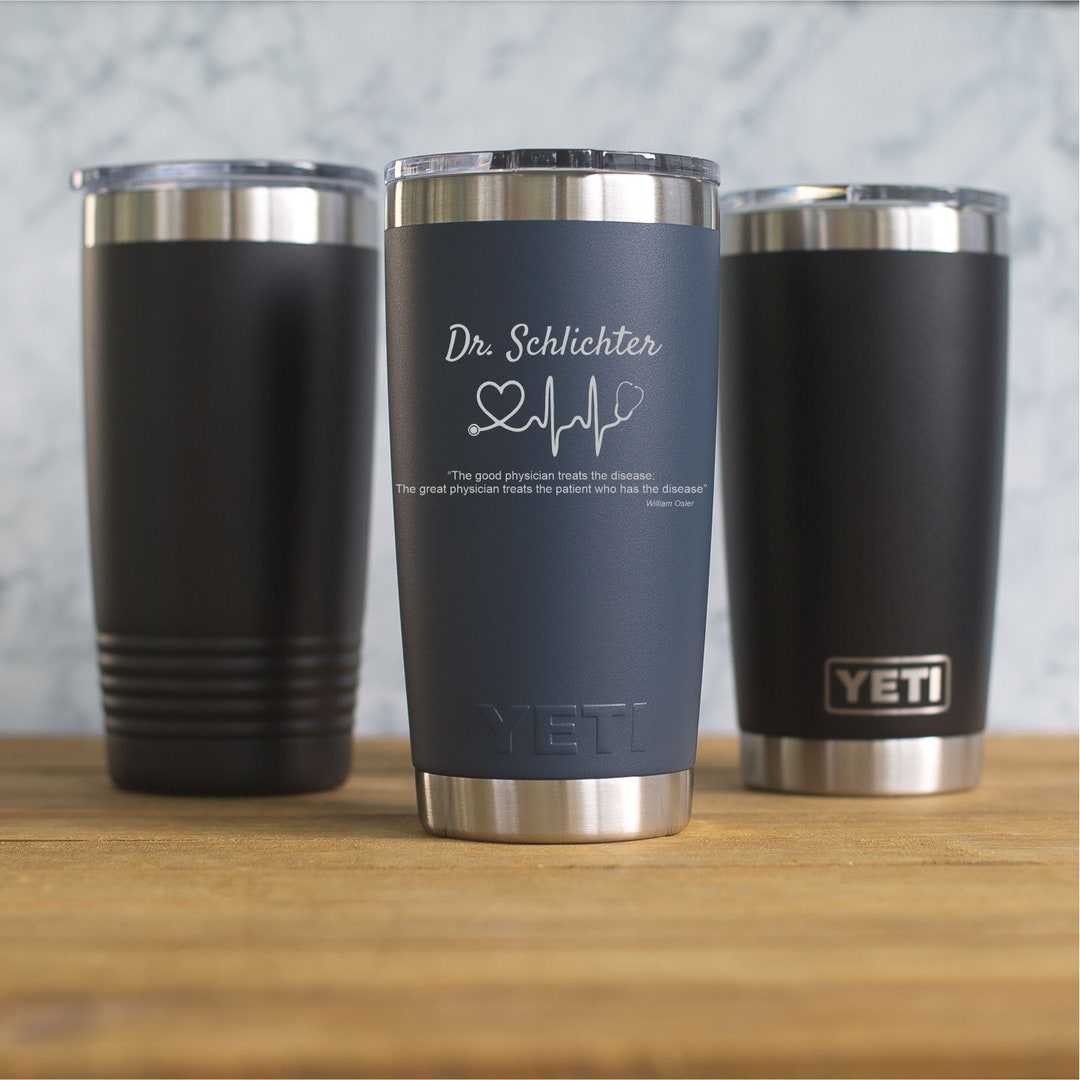 Laser Engraved Coffee Lovers YETI® or Polar Camel Insulated Tumbler