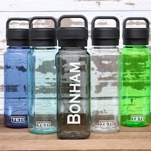 CLEARANCE - YETI Yonder Bottle with Personalized UV Print, Custom Logo, Sports, Travel Hiking, Mountains, Hydration, Backpacking