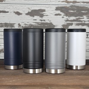 Recuerdo personalizado grabado YETI® SLIM Colster para padrinos de boda, padrinos de boda, padre de la novia, novios, viajes por carretera a las montañas ML4L imagen 6