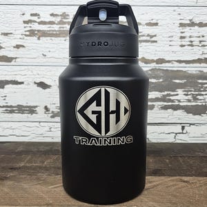 HydroJug 64 oz Sport Water Bottle with Handle Leak Proof Flip Top BPA Free Gym Jug for Fitness Workout Hydration Gallon Size