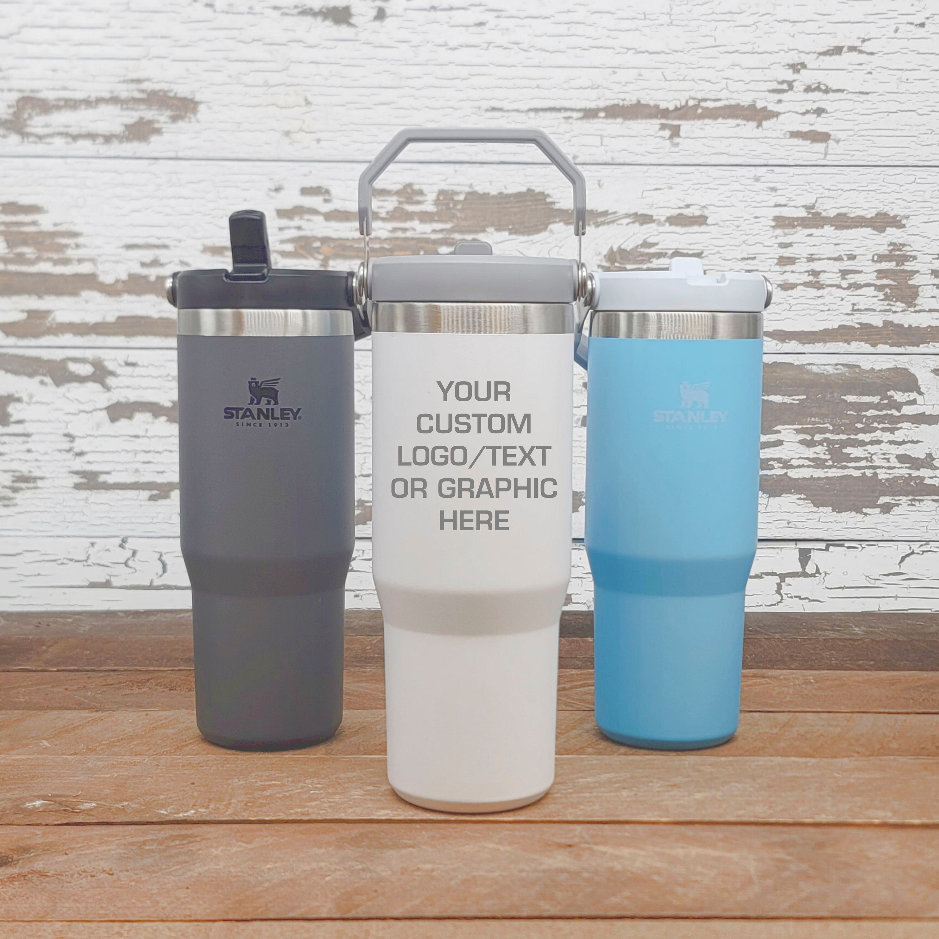 Stanley Iceflow Flip Straw Bottle Personalized Engraved Flip Ice Flow  Tumbler 30 Oz 20 Oz Stanley Brand Travel Cup Engraved NOT Stickers -   in 2023