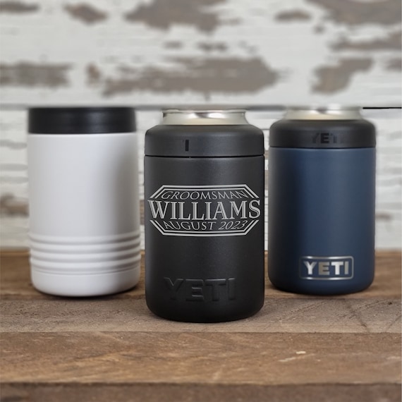 Custom 12oz YETI Can and Bottle Laser Engraved Rambler Colster Cozy Bulk  Personalized Corporate Gift 