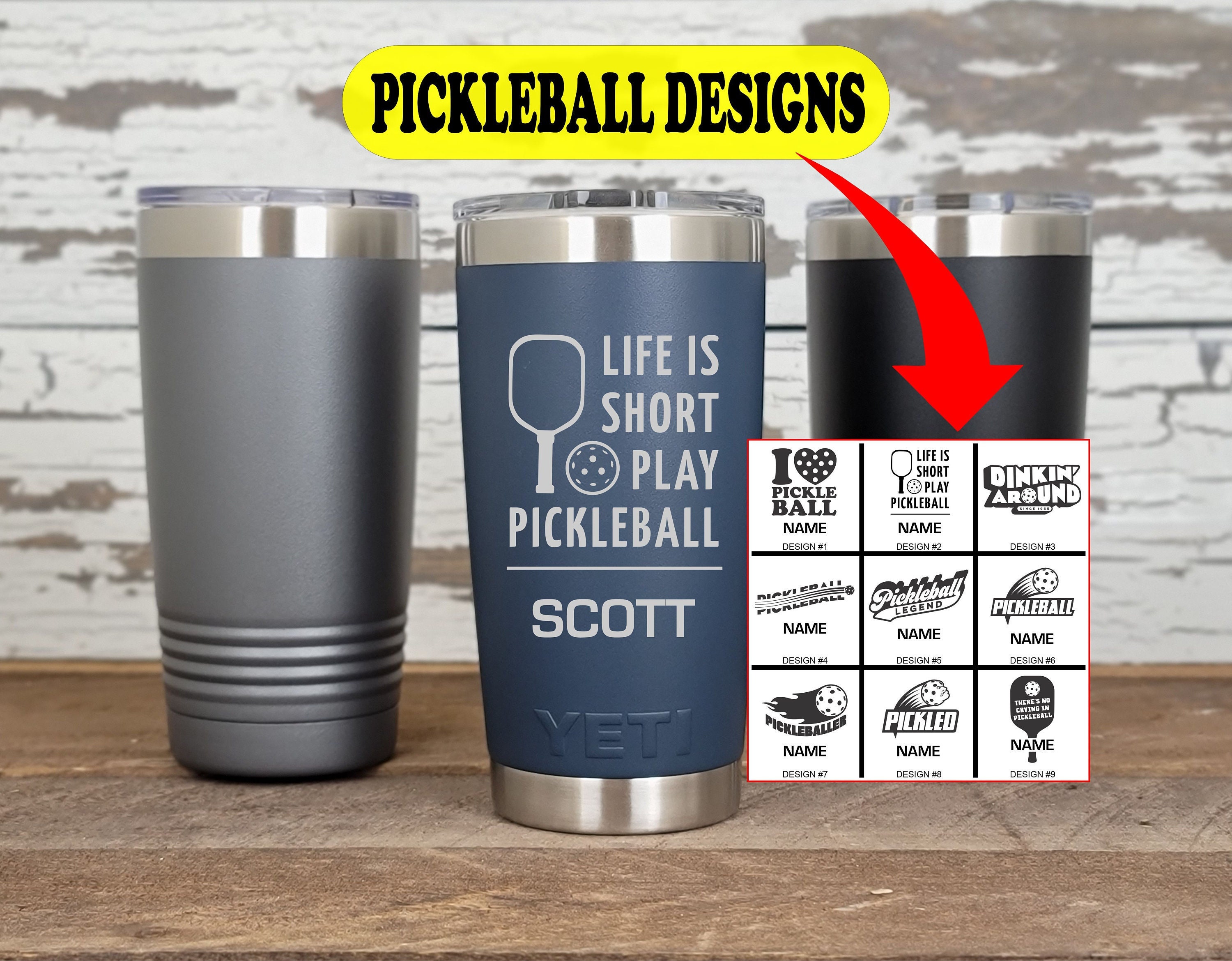 H2O Pickleball Decal for your Yeti/Camelbak Water Bottle - Water Bottl –  Pickleball Xtra