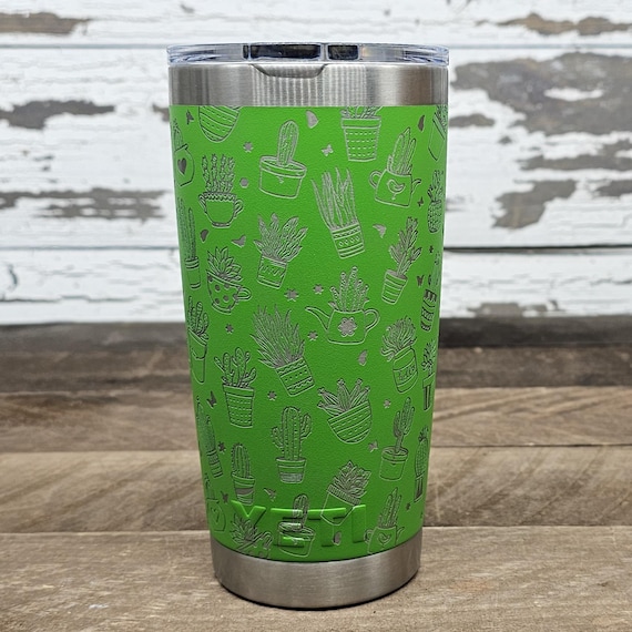 Personalized Custom Engraved YETI® 20oz Tumbler, Canopy Green