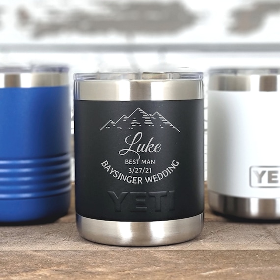 Custom Laser Engraved 10oz YETI Wine Tumbler With Magslider Lid 