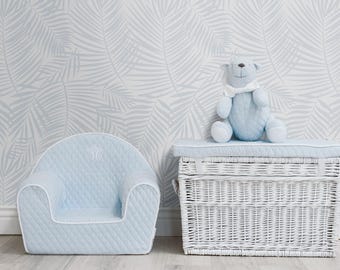 Gesteppter blauer Teddybär, weicher Plüsch-Kinderzimmer-Dekor
