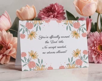 Tarjeta divertida para el Día del Padre para un Padrastro: Regalo imprimible (PDF + Plantilla de Canva)