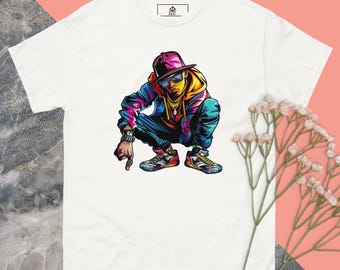 T-shirt graphique Ariki Hip Hop : streetwear unisexe en coton