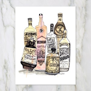 Amaro | Pittsburgh Drawing | Pen and Ink wall Art by KLoRebel