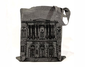 Carnegie Library | Pittsburgh Tote | Pen and Ink Drawing by KLoRebel