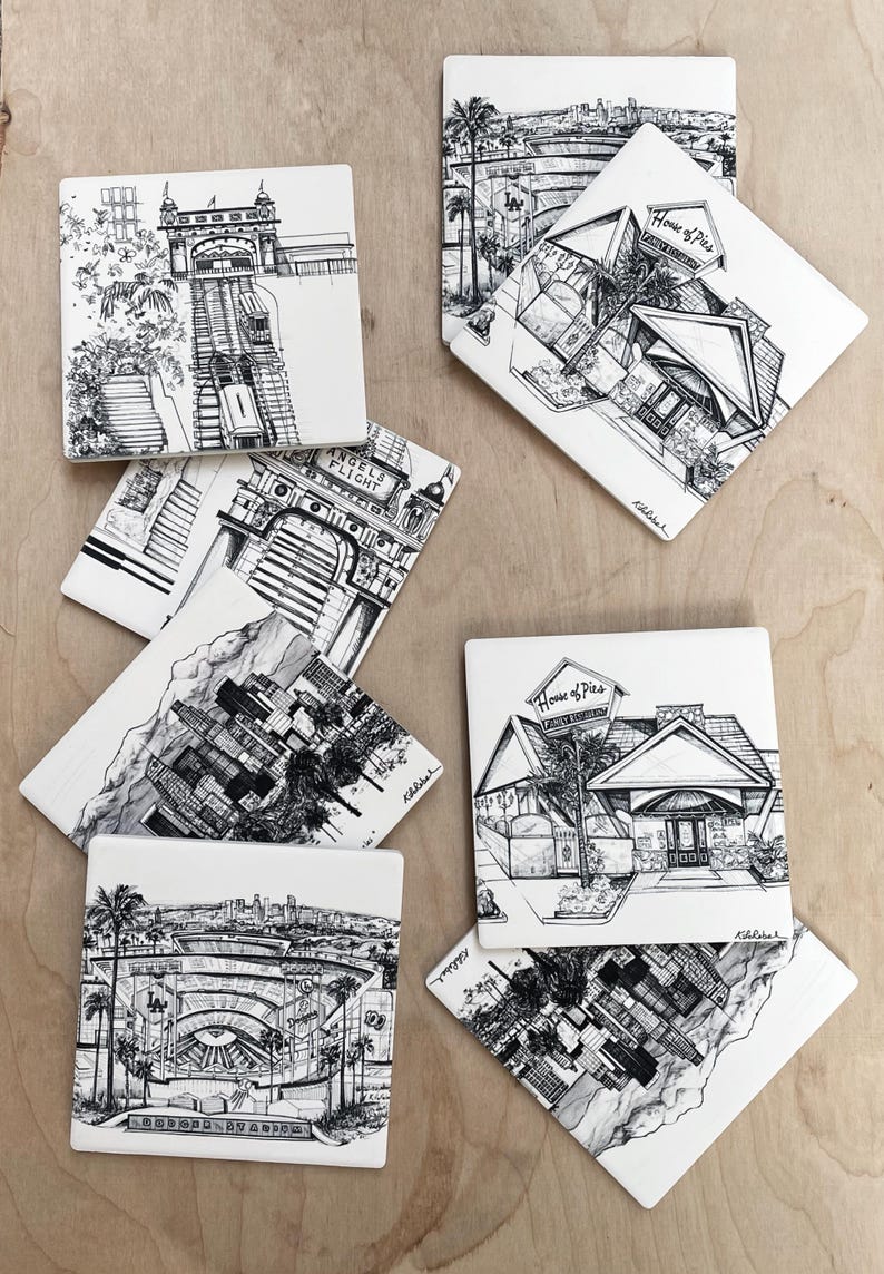 KLoRebel Los Angeles Downtown Skyline Coaster - Thumbnail 3