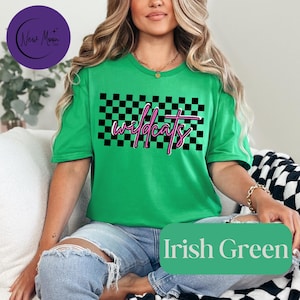 School mascotte shirt wilde stakingen voetbal tshirt middelbare school geest Tee school sport spel dag moeder T-shirt gepersonaliseerde schoolkleuren jeugd sport