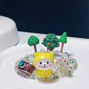 Pre-order gele regenjas met als thema Zeventien lid geïnspireerde Carat Bong Island Crown